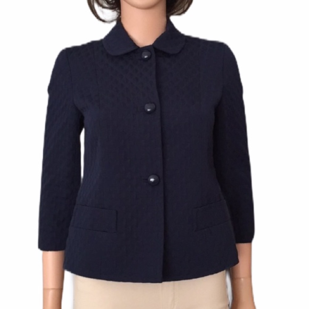 Talbots blue pattern blazer